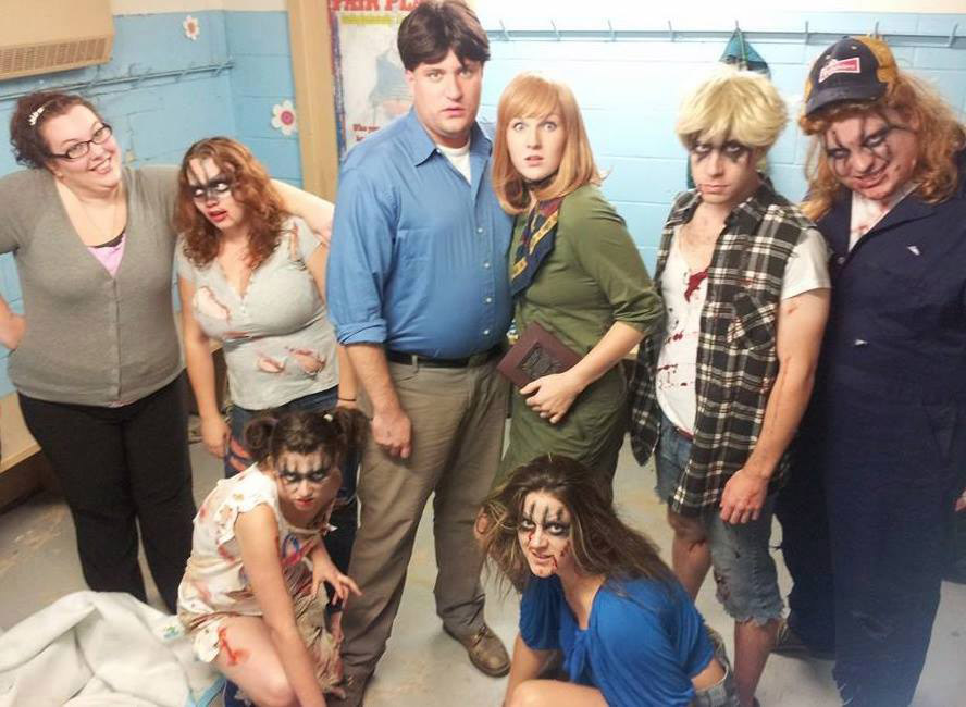 The cast of Evil Dead: The Musical are excited for opening night (Submitted)