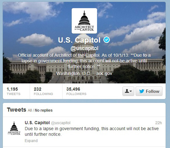 U.S. government even shutdown their Twitter accounts last week (Megan Cooke/AQ)