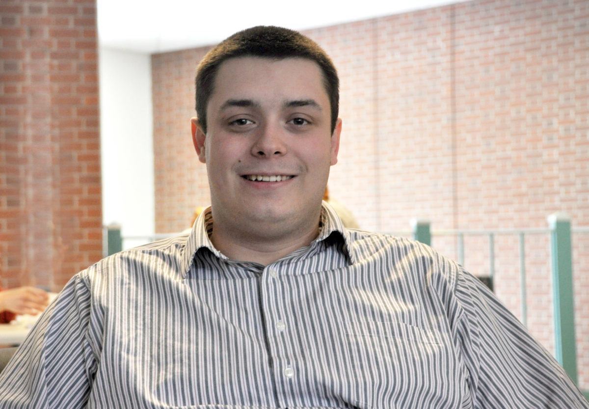 Kaley Etheridge is studying STS and economics. He's from Halifax, NS (Megan Cooke/AQ)