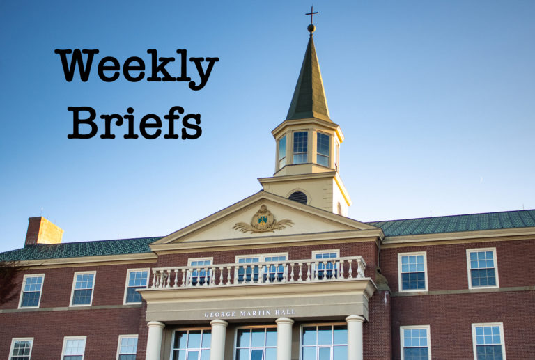 Weekly Briefs Oct. 26 – Nov. 1