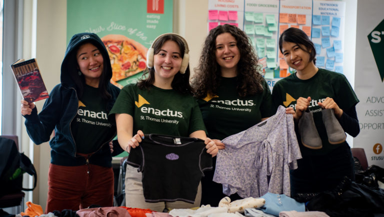 Photo Essay: Students dig for treasure at sustainability swap